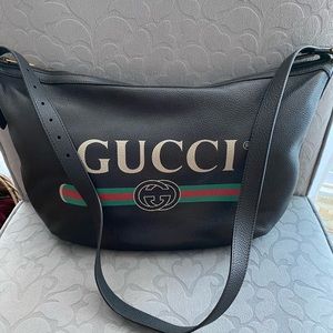Gucci Vintage Logo leather shoulder bag